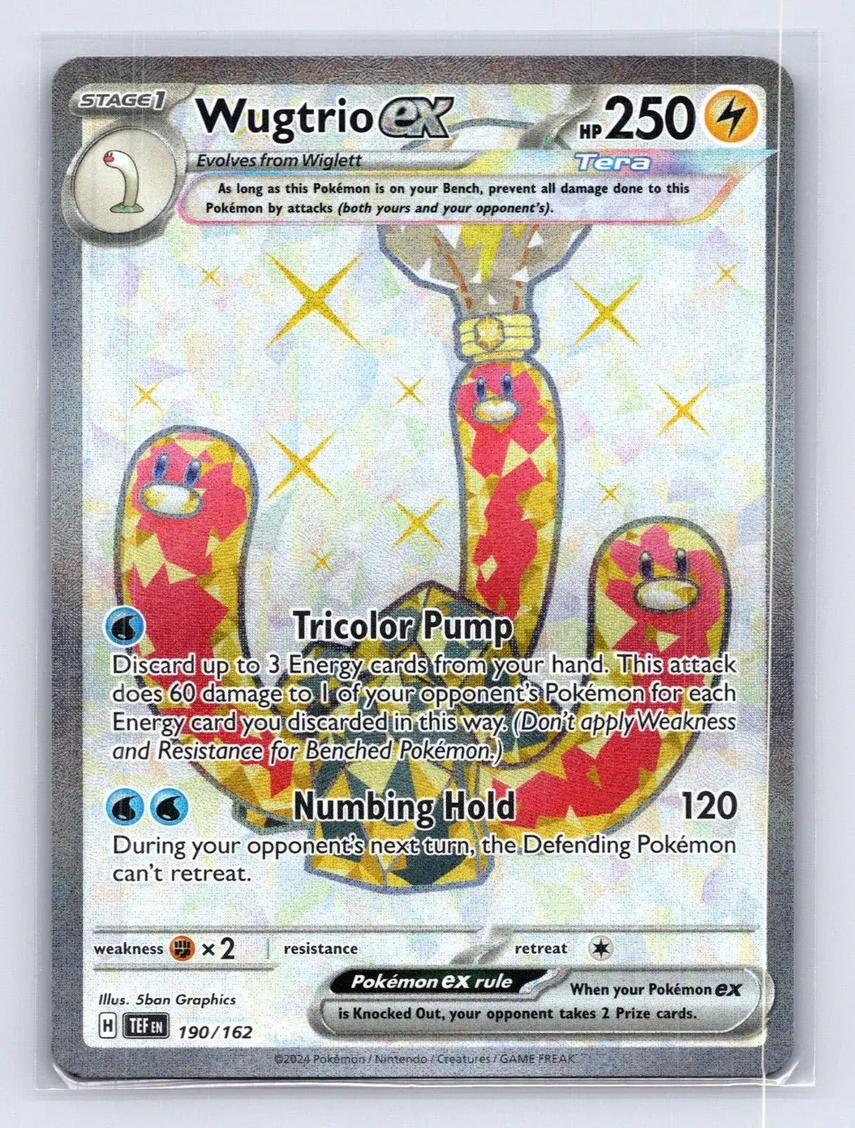 Wugtrio ex 190/162 Temporal Forces Pokemon NM - Mastercoins