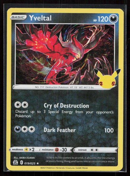 YVELTAL 019/025 CELEBRATIONS NM - Mastercoins