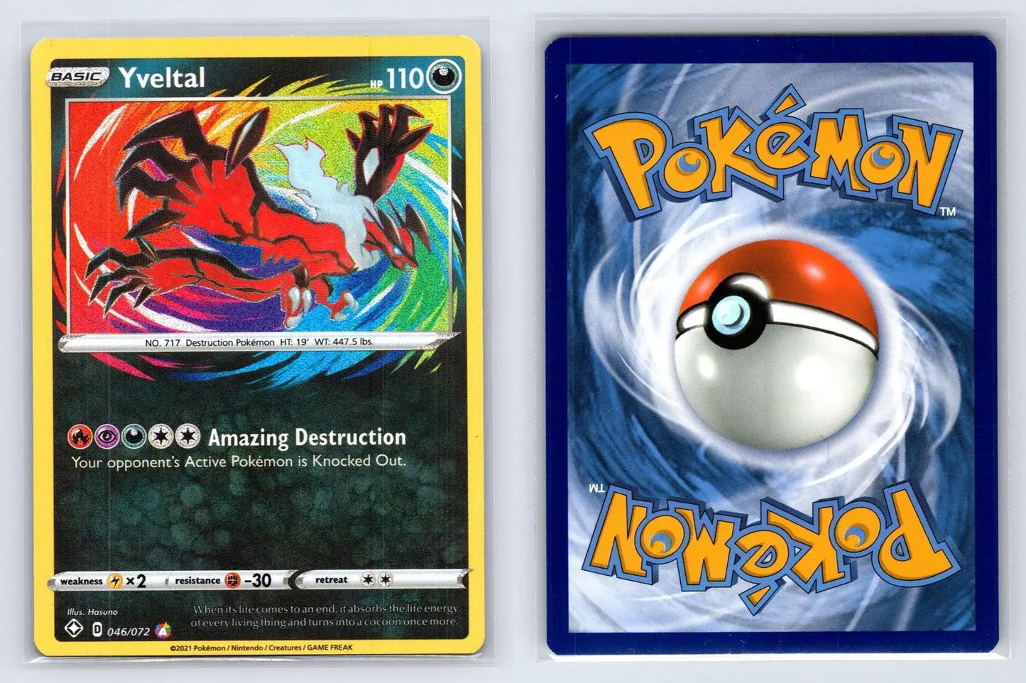 Yveltal 046/072 Shining Fates Pokemon NM - Mastercoins