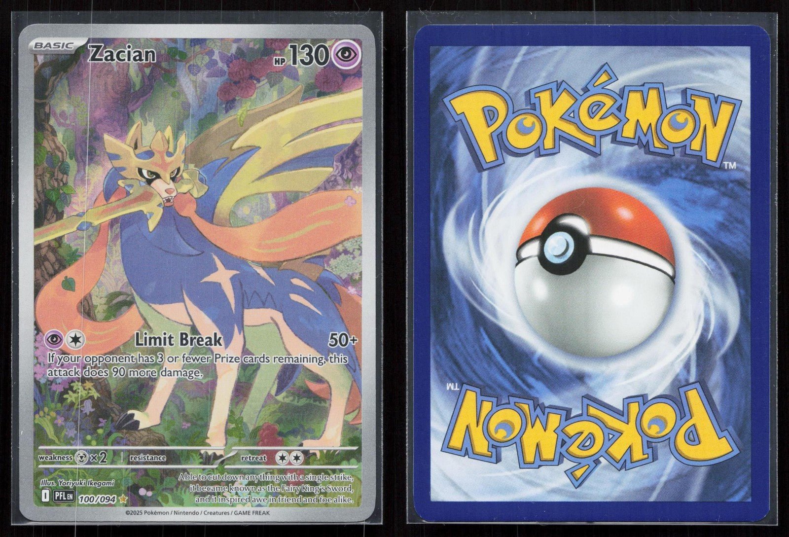 ZACIAN 100/094 PHANTASMAL FLAMES NM - Mastercoins