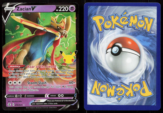 ZACIAN V 016/025 CELEBRATIONS NM - Mastercoins