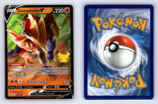 Zamazenta V 018/025 Celebrations Pokemon NM - Mastercoins