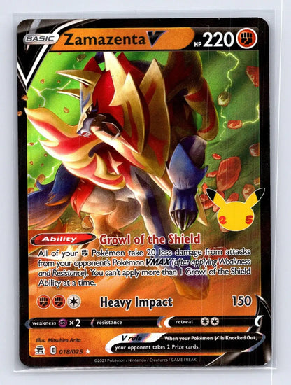 Zamazenta V 018/025 Celebrations Pokemon NM - Mastercoins
