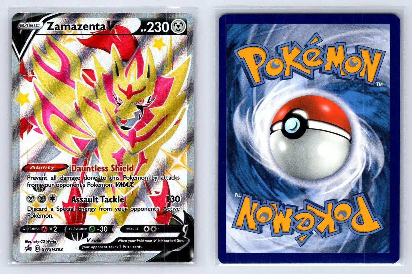 Zamazenta V SWSH293 SWSH Black Star Pokemon NM - Mastercoins