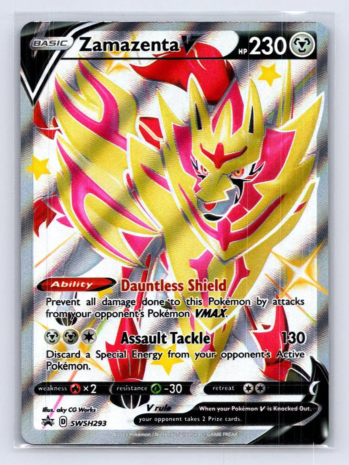 Zamazenta V SWSH293 SWSH Black Star Pokemon NM - Mastercoins