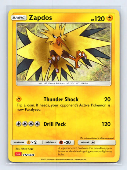 Zapdos 012/034 Classic Collection CLC Pokemon Near Mint - Mastercoins