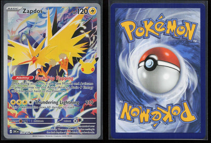Zapdos 133/128 ME: 30th Celebration Illustration Rare NM - Mastercoins