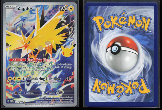 Zapdos 133/128 ME: 30th Celebration Illustration Rare NM - Mastercoins