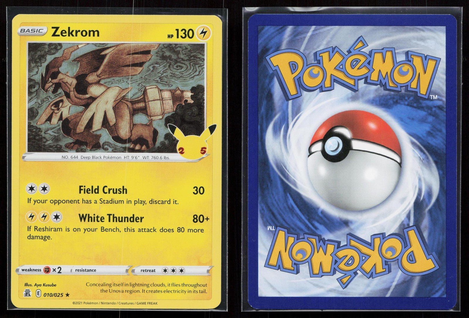 ZEKROM 010/025 CELEBRATIONS NM - Mastercoins
