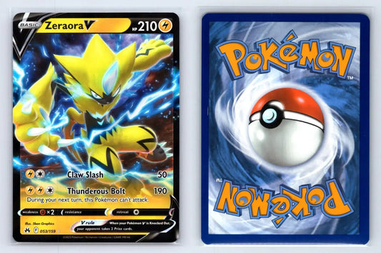 Zeraora V 053/159 Rare V Crown Zenith Pokemon Near Mint - Mastercoins