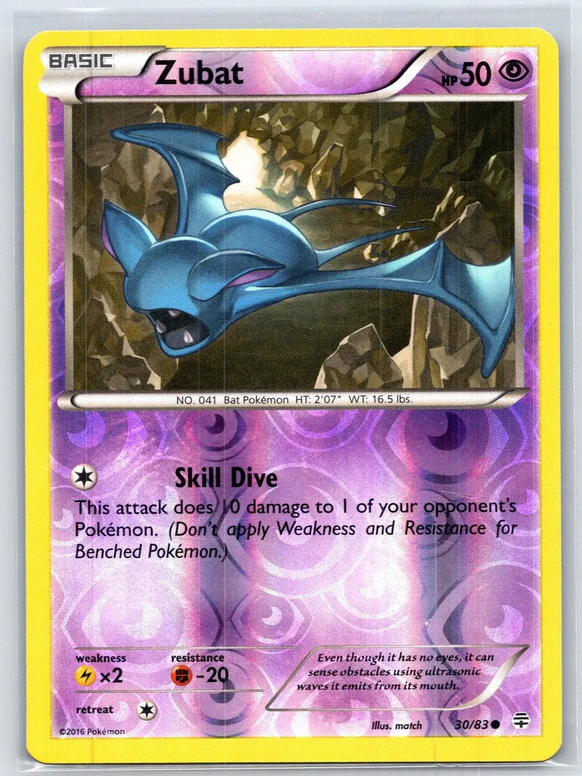 Zubat 30/83 Reverse Holo Generations Pokemon NM - Mastercoins